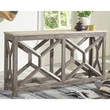A4000263 In By Ashley Furniture In Villas Nj Lanzburg Sofa Console Table In 2020 Wood Console Table Wood Console Console Table