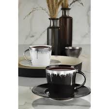 Kütahya porselen kahve fincan takımı 6 lı. Kutahya Porselen Toledo 2 Kisilik 4 Parca Platin Cay Fincan Takimi Tl04ct541p10751 Parlak Com Tr De