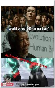 The brain is the part of the body which lets animals make sense of things. What If We Used 100 Of Our Brain Animememes