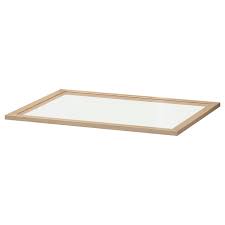 Komplement Glass Shelf White Stained Oak Effect 75x58 Cm Ikea Ireland In 2021 Glass Shelves Ikea Komplement Ikea