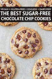 vegan sugar free chocolate chip cookies