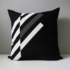 Black And White Decorative Pillows Decorative Grey Black Outdoor Pillow Cover Modern Black White Throw Pillow Geometric Pillow Cover Charcoal Gray Sunbrella Cushion Cover With Images Outdoor Pillow Covers