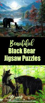 Jigsaw puzzles featuring artwork by famous and emerging african american artisans. Black Bear Puzzles Beautiful Wildlife Jigsaw Puzzles Black Bear Shaped Jigsaw Puzzles Puzzles