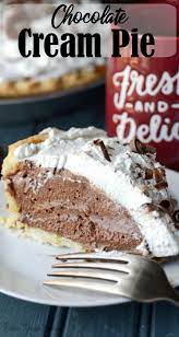 Chocolate Cream Pie Easy Recipe Butter Your Biscuit Recipe Chocolate Cream Pie Chocolate Cream Pie Easy Easy Cream Pie