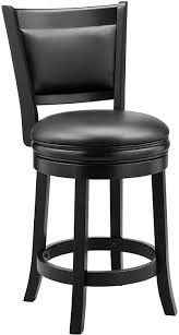 Different bars are going to be different heights, so you'll want to make sure that the bar stools you get are a match for the height of your bar. Amazon Com Ball Cast Swivel Counter Height Barstool 24 Inch Seat Height Black Set Of 1 Furniture Decor