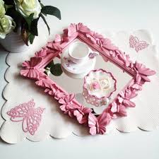 Pembe Kelebekli Cerceve Buyuk Aynali Renkli Polyester Urunler Sonsuz Dekorasyon Www Sonsuzdekorasyon Com Cerceve Nisan Pembe