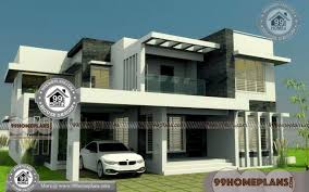 Low Cost Contemporary House Designs With 2 Floor Flat Roof Models Contemporary House Design House Design Pictures Contemporary House