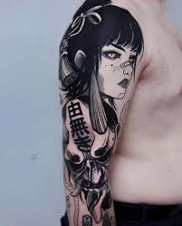 However, the modern styles came with the turn of the century. Tattoo By Ooqza Love The Manga Line Art Style Edgy Tech Detailing And Composition Tatuirovki Rukava Tatuirovki Plecha Krasochnye Tatuirovki