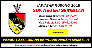 June 28 at 9:35 pm ·. Jawatan Kosong Suk Negeri Sembilan Kelayakan Minimum Pmr Spm Ejawatankini Com