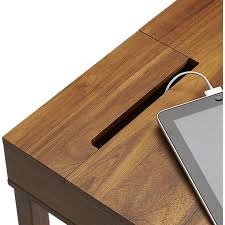 Leather Trim Storage Desk Decoracao De Consultorios Ideias Estantes Home Office Planejado
