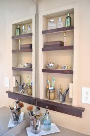 Rest this against your wall and rest your towels on its tiered shelves for convenience and. 26 Simple Bathroom Wall Storage Ideas Shelterness