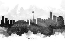 Black And White Toronto Skyline Drawing Digital Abstract Drawing Of Toronto Ontario Canada Skyline Toronto Ontario Skyline Cityscape Agedpixel Gifti Cityscape Abstract Drawings Toronto Skyline