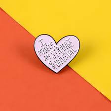 Discover (and save!) your own pins on pinterest. Simple And Exquisite I Myself Am Strange Unusual Lapel Pins Purple Heart Love Lovers Brooches Jewelry Collar Coat Ornaments Buy Cheap In An Online Store With Delivery Price Comparison Specifications