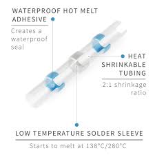 Heat Shrink Solder Sleeve Butt Connectors Great For Skinny