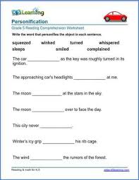 In grade 1, students learn the difference between periods, question marks and exclamation marks. Personification Worksheets K5 Learning