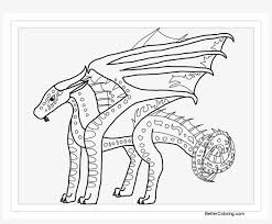 This time, we have chosen some coloring pages related to wings of fire. Wings Of Fire Coloring Pages For Kids With Seawing Line Art 1140x890 Png Download Pngkit
