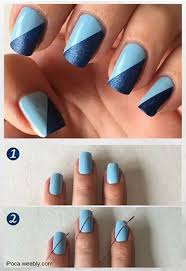In western countries women spend hours and hours in nail design parlors to beautify their nails. 25 Easy Nail Art Designs Tutorials For Beginners 2019 Update Nail Art For Beginners Blue Nail Art Blue Nail Art Designs