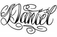 Draw an arc that goes up and to the right, hitting the halfway point of the writing margin above you and then moving back downwards. Daniel Written In Cursive Best Letter Cursive