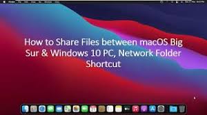 Click the share button in the network file and folder sharing section and confirm that you want to share the data. How To Share Files Between Macos Big Sur Windows 10 Pc Network Folder Shortcut Youtube