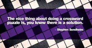 Some puzzles by mark halpin labor day extravaganzas. Cryptic Sighs Everything Sondheim