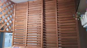 簡単 引き戸のdiy 庭用のラティスでオシャレに 引き戸 引き戸 diy 物置小屋 diy 作り方