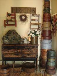 A Stack Of Firkins Country Decor Rustic Primitive Decorating Primitive Decorating Country