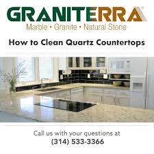 Best is to clean with soft cloth and mild dishwashing liquid and water. How To Clean Quartz Countertops Graniterra St Louis Mo