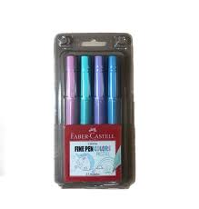 Caneta Faber Castell Fine Pen Pastel Fine Pen Colors Pastel 4 Un Faber Castell Coisas De Papelaria Acessorios Para Escola Caneta Faber Castell