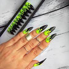 12 Spooky Halloween Decor Buys Under 25 In 2021 Neon Green Nails Green Nails Drip Nails