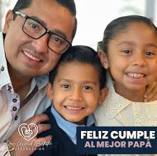 Feliz cumpleaños a mi compañero de vida, por que no pude haber elegido  mejor papá para mis hijos. Gracias por siempre estar. Deseo que la vida nos  permita miles cumpleaños más, te