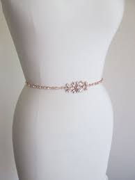 Bridal Rose Gold Skinny Belt Skinny Bridal Belt Sash Etsy In 2020 Bridal Belt Bridal Sash Belt Wedding Dress Belt