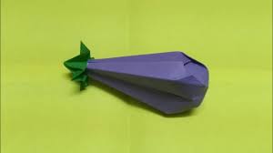 How To Make Paper Brinjal Youtube
