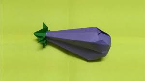 how to make paper brinjal youtube