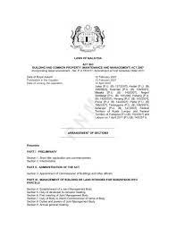 Laws of malaysia act 663 building and common property (maintenance and management) act 2007 2 date of royal assent. Download Ministry Of Housing And Local Government
