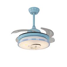 Ceiling fans with lights, remote control low profile ceiling fan for indoor living room bedroom home, 44 inch rustic flush ceiling fan with 4 blades, reversible motor, 3 timers, 3 cct, 6 speed, silver. Kids Room Ceiling Fan With Light Light Invisible Retractable Remote Control Qm8101