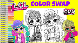 They are a wonderful method of allowing your kid to express their tips, views and perception through artistic and innovative methods. Lol Surprise O M G Dolls Coloring Book Color Swap Cosmic Nova And Lady Diva Lol Surprise Makeover