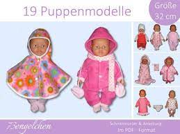 Schnittmuster puppenkleidung schnittmuster kostenlos baby born puppe häkeln baby. Schnittmuster Und Nahanleitung Fur 19 Puppenmodelle Gr 32 Cm Puppenkleidung Schnittmuster Puppenkleidung Schnittmuster Puppenkleidung