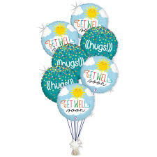 Get well soon flowers and balloon. Get Well Soon Balloon Bouquet Strack Van Til