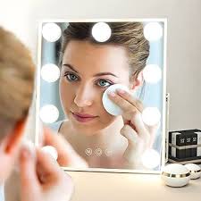 Espejos Recargables Para Maquillaje ROLOVE Espejo De Maquillaje Iluminado  Con Luz, Espejo De Espejos Para Maquillar