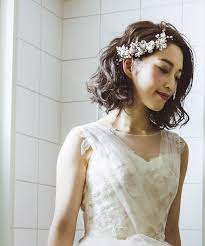 インスタ発 秋婚 冬婚 ボブ花嫁 最新ヘアsnap ウェディング ヘアスタイル ウェディング ボブ ウェディング 髪型 ボブ