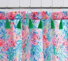Lilly Pulitzer Jungle Lilly Beach Towel Printed Shower Curtain Shower Curtain Beach Shower Curtains