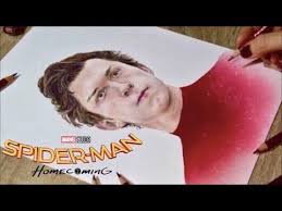 So, after marie, who else did you target?. Drawing Peter Parker Tom Holland Spider Man Homecoming Youtube