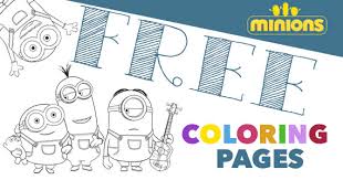 Minions is an animated film released in 2015 directed by kyle balda and pierre coffin. Free Minion Coloring Pages