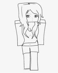 You can use our amazing online tool to color and edit the following minecraft coloring pages herobrine. 28 Collection Of Minecraft Girl Skins Coloring Pages Minecraft Cute Skins Coloring Pages Hd Png Download Transparent Png Image Pngitem