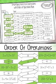 Simplifying Complex Numbers Worksheet Simplifying Numerical Expressions With Order Of Op In 2020 Numerical Expression Order Of Operations Writing Algebraic Expressions