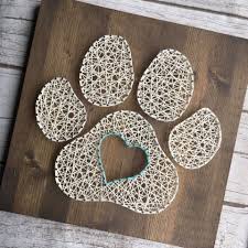 Free printable dog paw print pattern. Paw Print String Art Design Blissful Days Designs