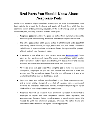 Then you should learn the basics of how to froth milk using a frother or a frothing wand. Real Facts You Should Know About Nespresso Pods By Pod Life Coffee Issuu