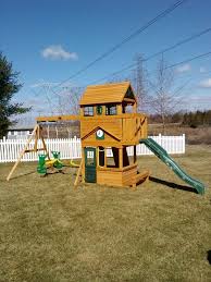 Big Backyard Ashberry Playset From Toys R Us Installed In Hillsborough Nj Big Backyard House Styles Backyard
