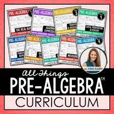 Worksheet will open in a new window. Pre Algebra Curriculum By All Things Algebra Teachers Pay Teachers