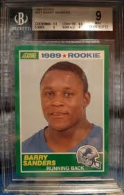 He has a son named barry sanders jr. 1989 Barry Sanders Bgs 9 Value 25 50 424 77 Mavin